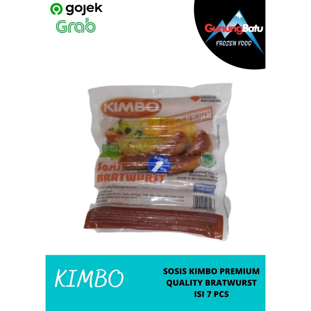 

SOSIS KIMBO BRATWURST ORIGINAL ISI 7 PCS