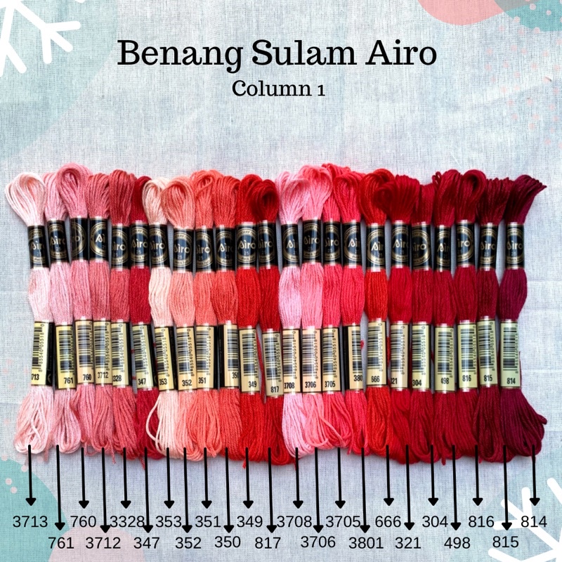 AIRO - Benang Sulam Airo (mirip DMC) Column 1