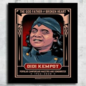 Poster Hiasan dinding Walldecor Dinding Didi Kempot Art