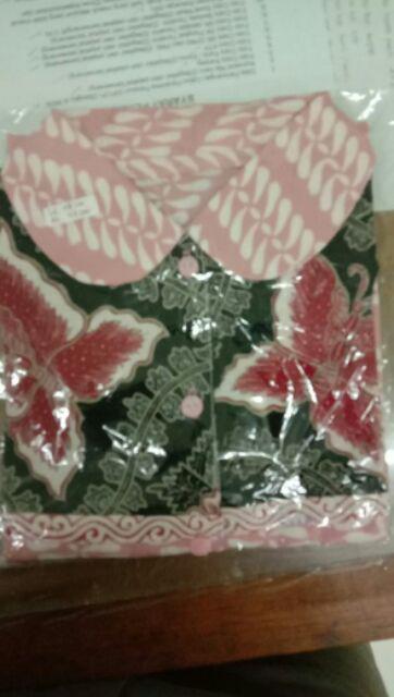 Blouse Batik Anak Perempuan Usia Sd Kelas 1- 3 (size 7 - Ld 38- 39cm)
