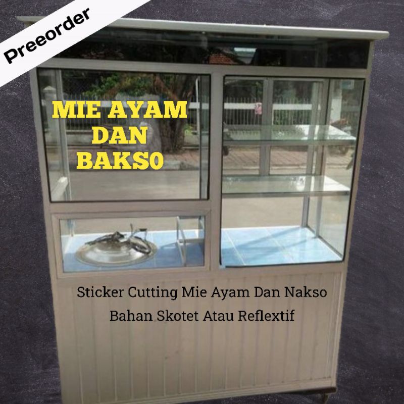 Stiker Grobak Bakso