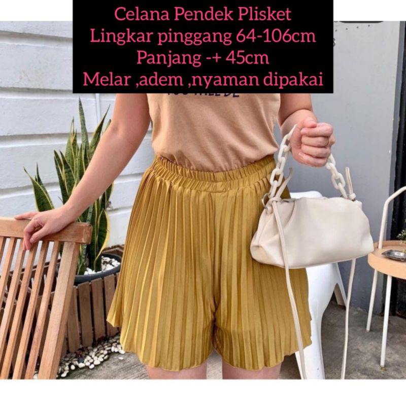 Celana Pendek Plisket Murah / Hotpant murah