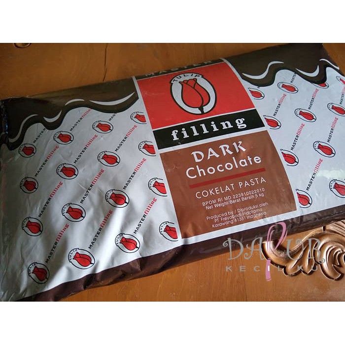 

CHOCO FILLING TULIP 500 GR REPACK DARK COKLAT FIILING PASTA