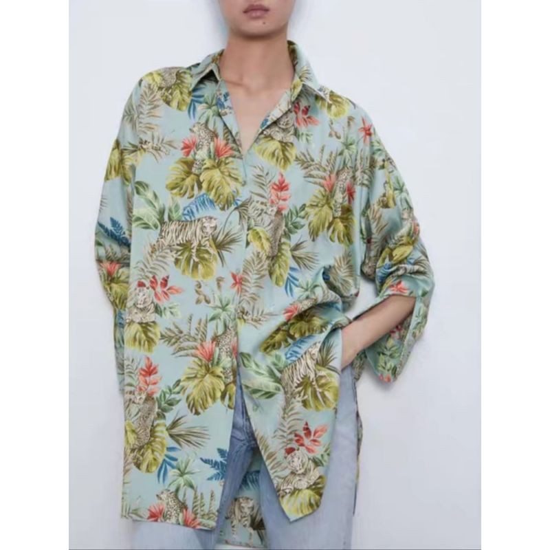 6768 Atasan Satin import wanita Blouse Casual bahan satin import wanita Baju santai murah bagus adem