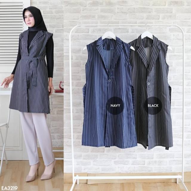 OUTER VEST CANAYA FIT TO M OUTER CANTIK WANITA MUSLIM SESUAI GAMBAR BUSANA MUSLIM MODIS