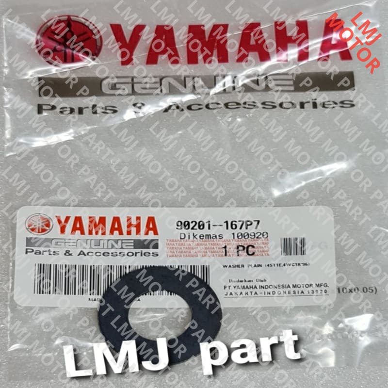 (100% ORIGINAL ) WASHER RING MANGKOK GANDA OTOMATIS VEGA R ZR RR FORCE FI 90201-167P7 Mantap bos