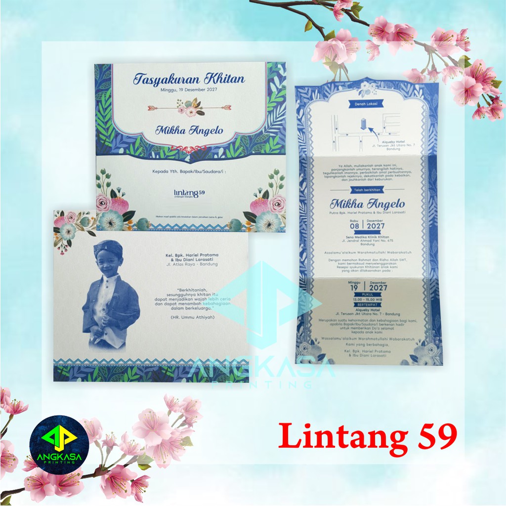Undangan Pernikahan/Khitan Murah - Kode Lintang 59 - 62