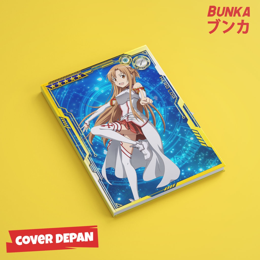 

Notebook Anime Sword Art Online Asuna Aincard Hardcover A5 Buku Tulis Catatan Notes Agenda Planner Jurnal