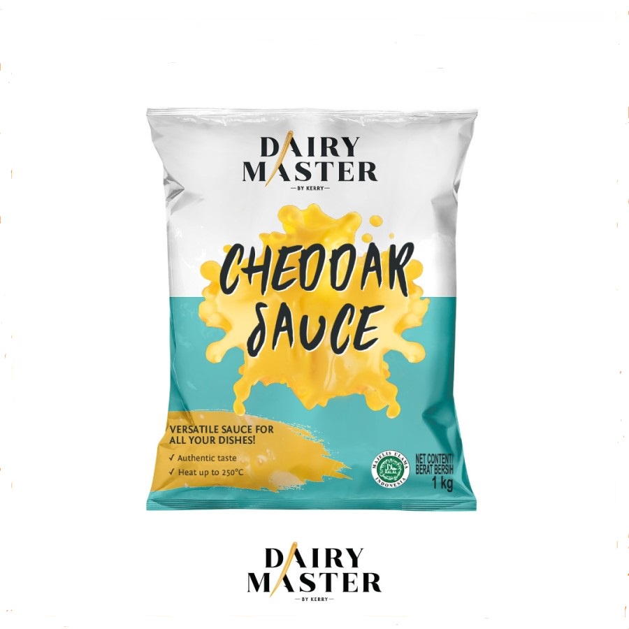 CHEDDAR CHEESE SAUCE DAIRY MASTER 1KG SAUS KEJU HALAL