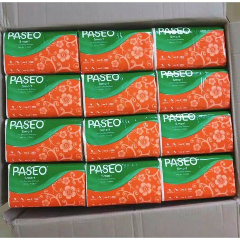 Facial tissue Paseo tisu murah tisu wajah isi 250 sheet 2ply-1
