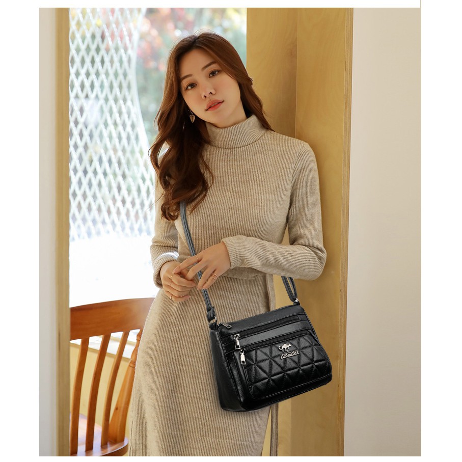 Satu7an T207 Tas Selempang Wanita Tas Cewek Korean Fashion Style Sling Bag Kulit PU