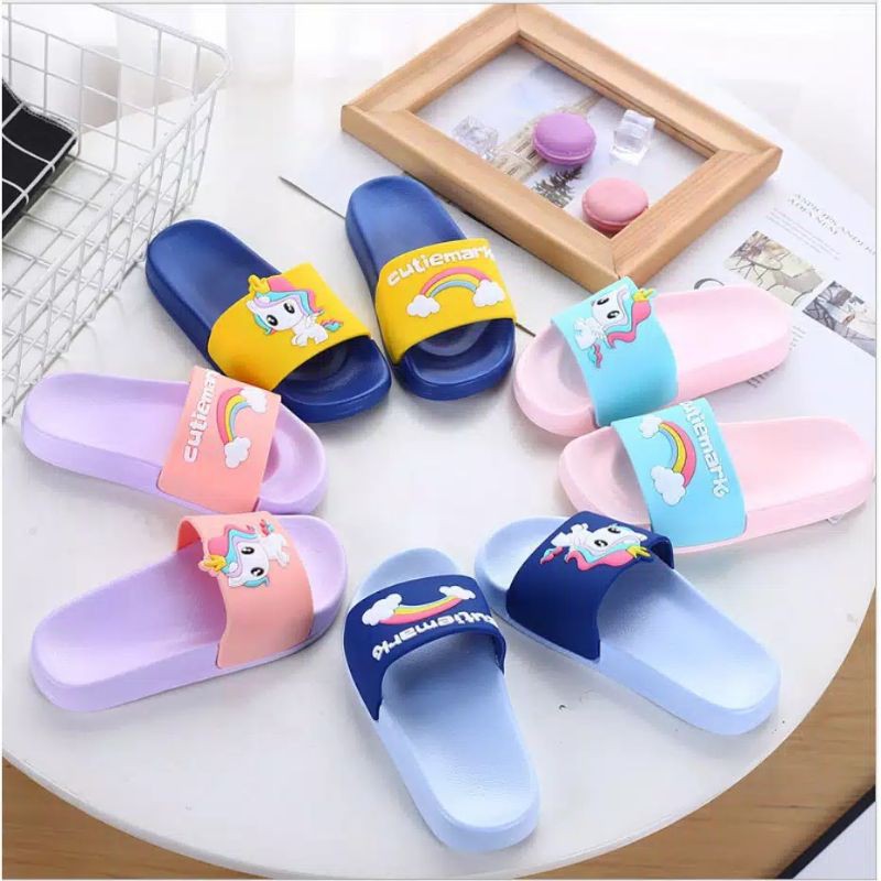 sandal anak karakter karet CUTIEMARK + BOX