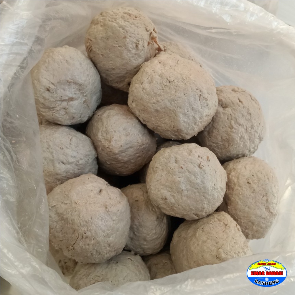 BAKSO / BASO IKAN SINAR BAHARI BANDUNG 1 Bal Bakso Ikan Jumbo Isi Tetelan / Cabe