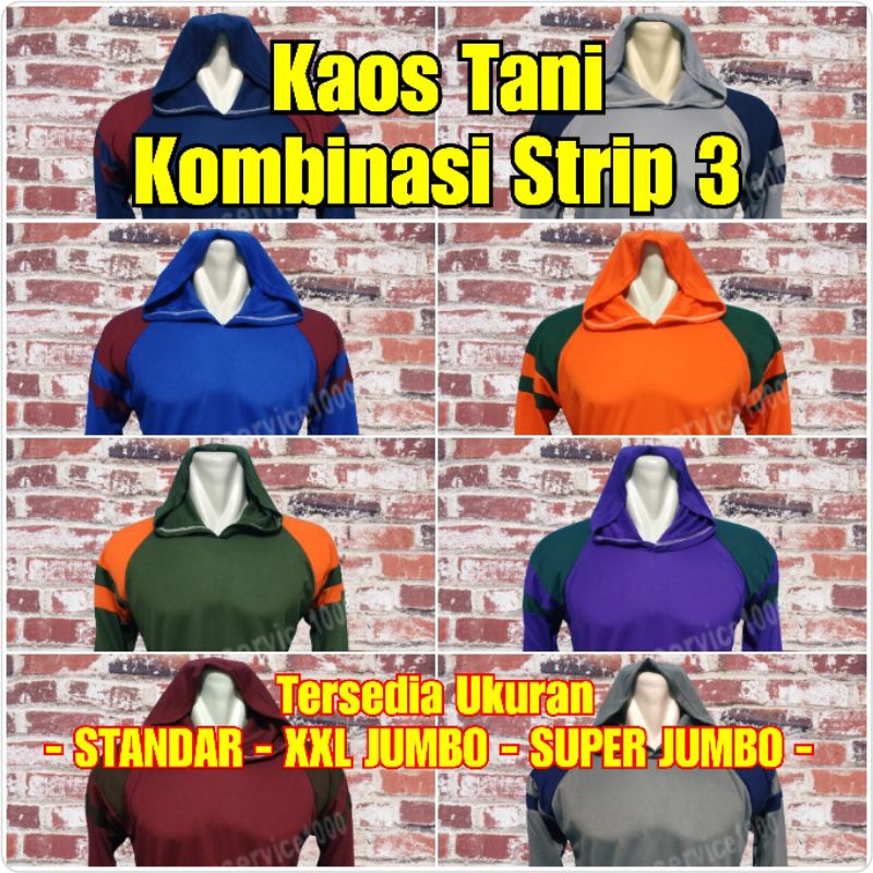 Kaos Hodie, Kaos Kerja Kombinasi, Kaos Tani Lengan Panjang Kupluk, Kaos Hodie, Kaos Basahan Kerja Lapangan, Kaos Kuli, Kaos Kupluk Kombinasi, Kaos Sawah, Kaos Kebun