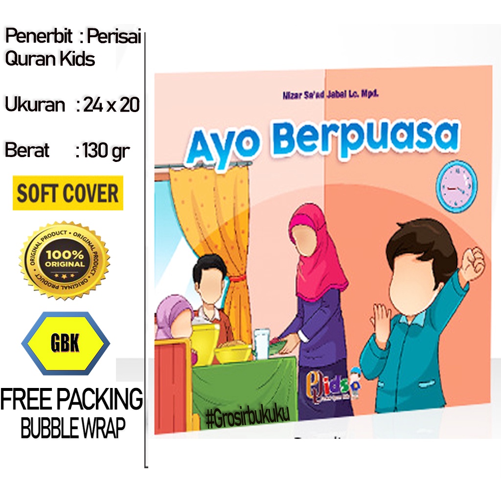 Buku Anak Islami Ayo Berpuasa - Perisai Quran Kids