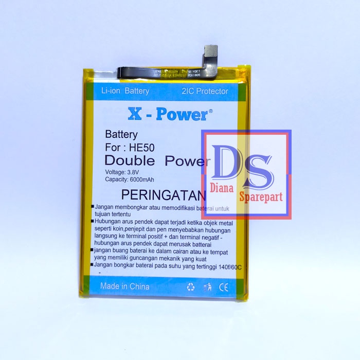 Baterai Motorola Moto E4 Plus XT1770 HE50 Batu Batre Tanam Double Power