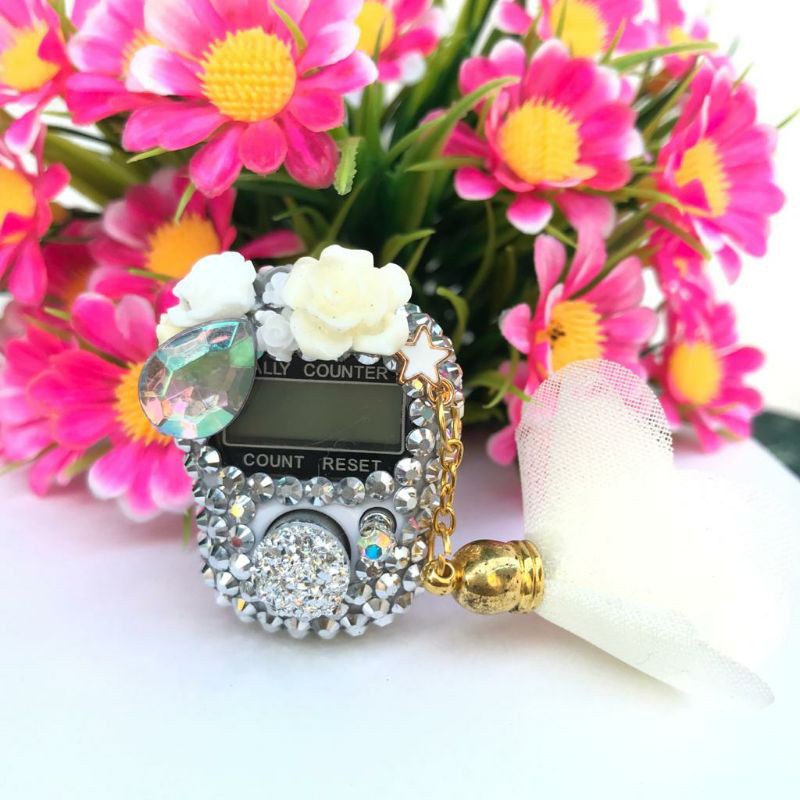 Tasbih Digital Swarovski alat hitung dzikir tasbih cantik tasbih blinkblink Variasi Non led dan Led