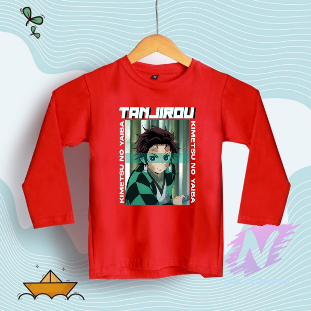 KAOS ANAK LENGAN PANJANG ANIME TANJIROU DEMON SLAYER