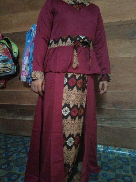 Baju Couple Batik Azkana Cp Muslim Cp Kebaya