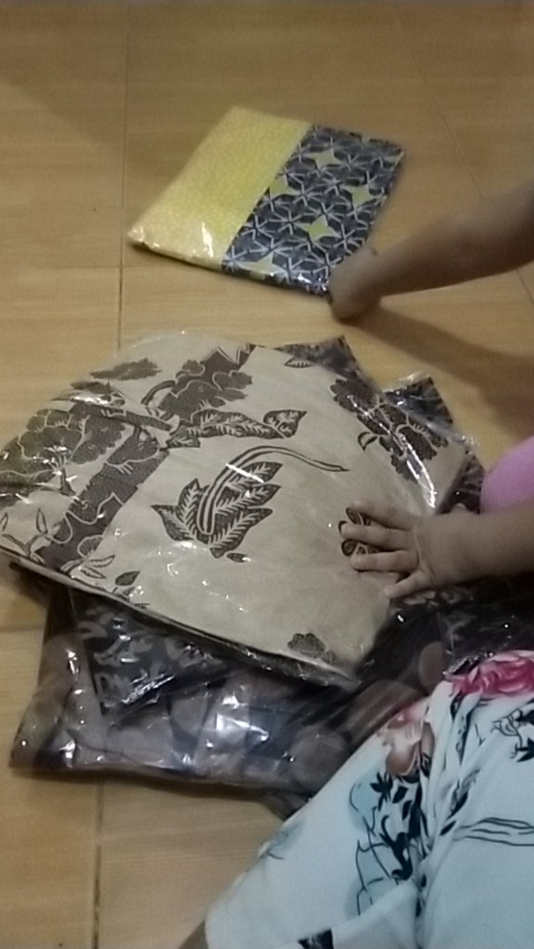 Tunic Serut Lawasan Coklat Batik Sogan Klasik Tunik Kerja Kantoran Modern Seragaman Kondangan