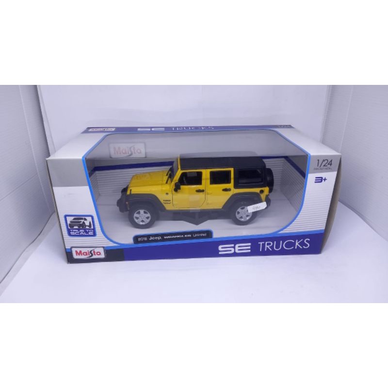 Diecast Miniatur Mobil Jeep Wrangler Maisto Murah