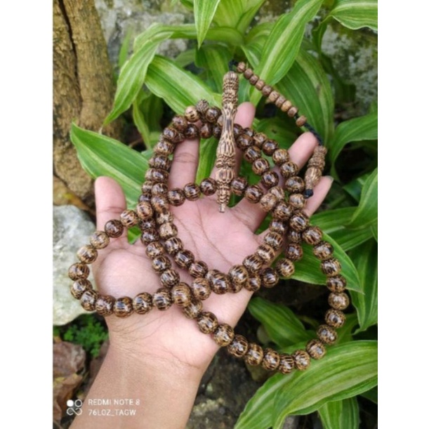 Tasbih kayu liwung macan hitam