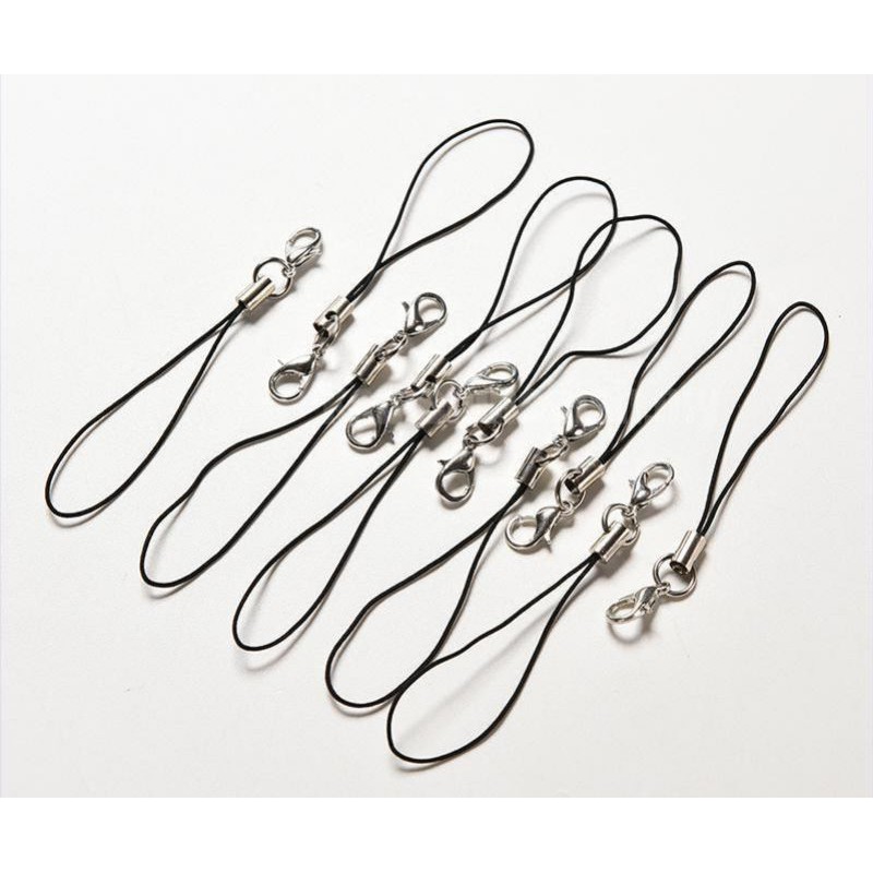 

Tali Lanyard Warna Hitam Dengan Kait Lobster