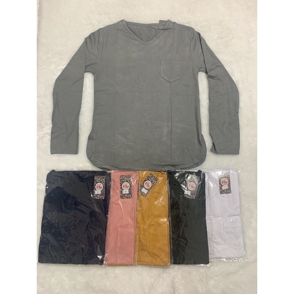 kaos spandek wanita,lengan panjang