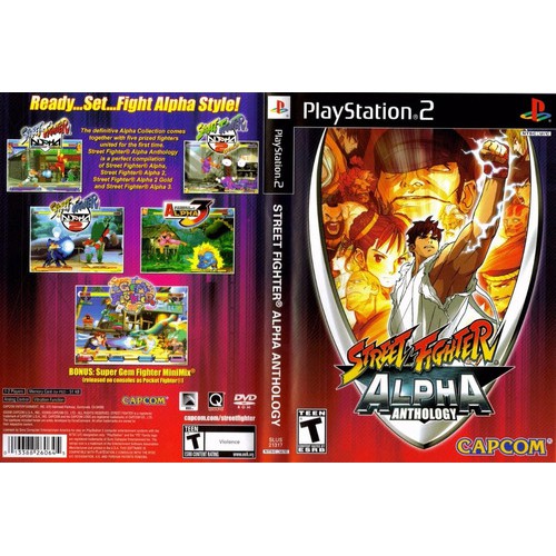 Kaset PS2 Game Street Fighter Alpha Antology