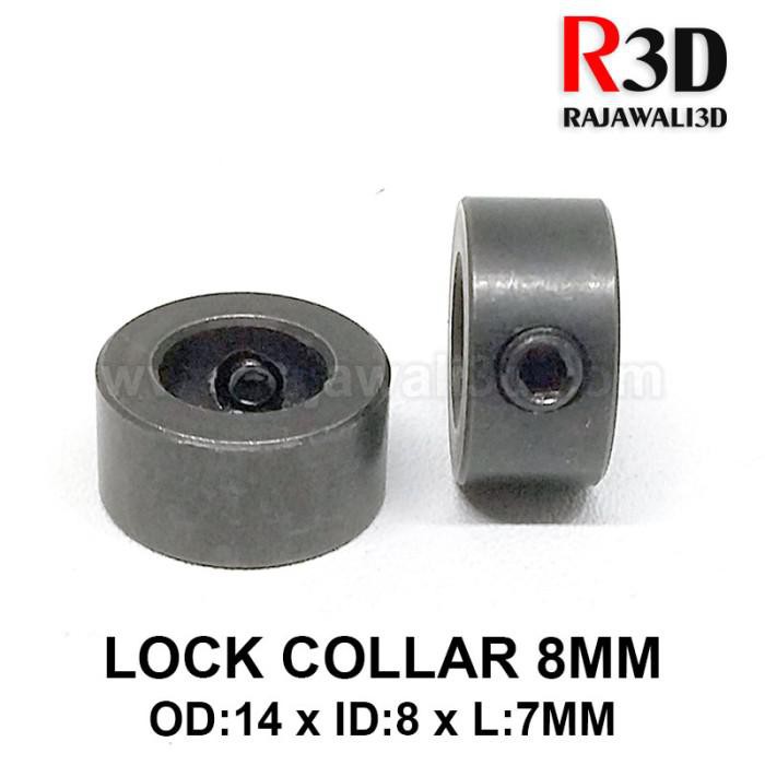 LockCollar Lock Collar 8mm Steel Black OD 14mm Length 7mm