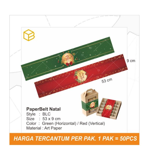 

BLC - Paperbelt Natal / Label Christmas / Hiasan Sleeve Sabuk