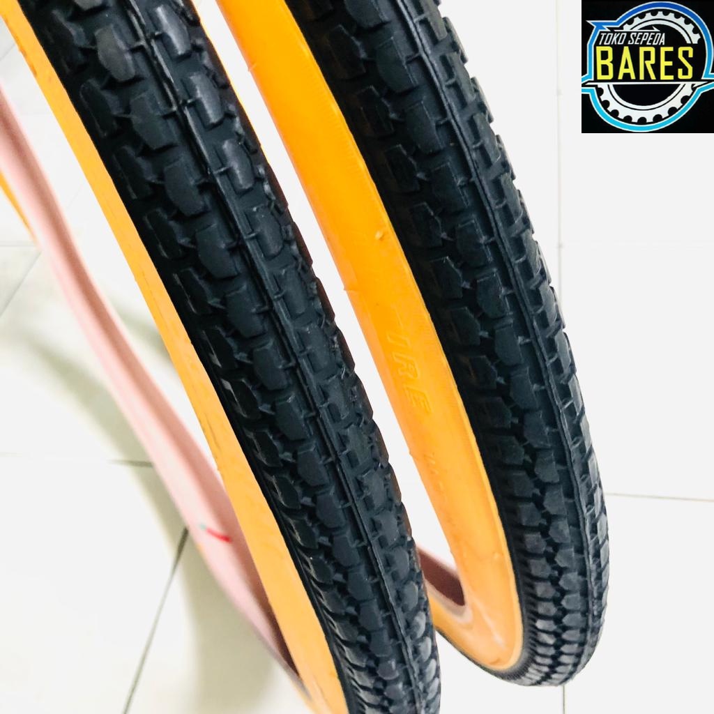 Ban Luar Sepeda MTB / Mini CTB Swallow 26 x 1.75 Hitam Kuning
