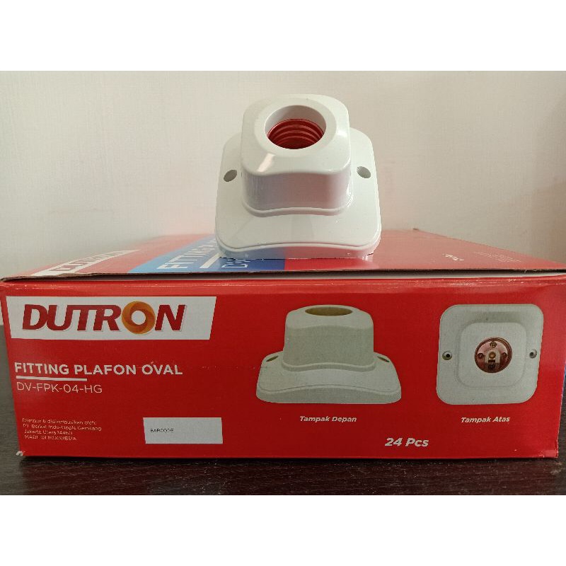 FITTING PLAFON OVAL DV-FPK-04-HG