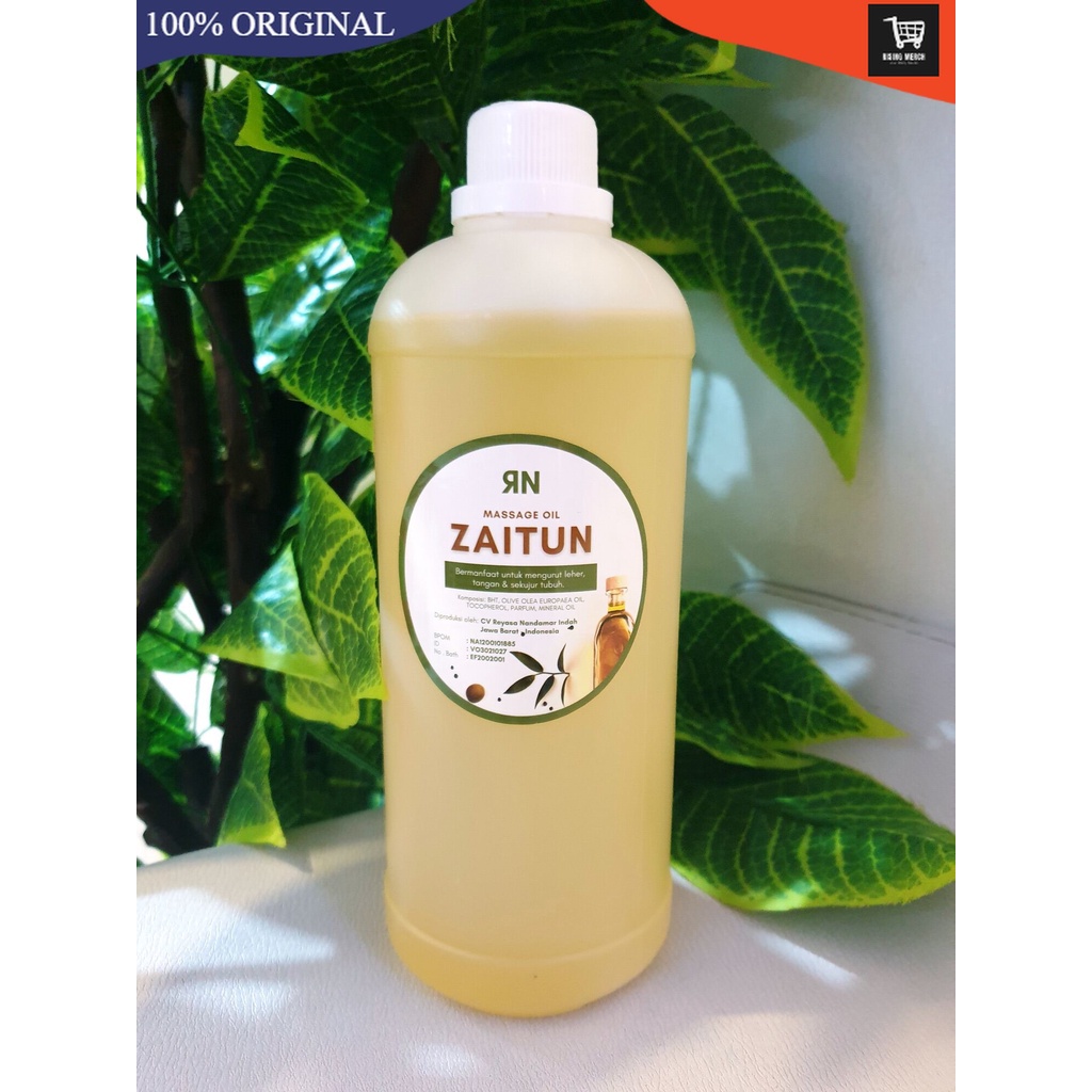 ORIGINAL- MINYAK ZAITUN / RN ZAITUN OIL KUNING / SPA OIL / MINYAK ZAITUN 1L / MASSAGE OIL / MINYAK Z