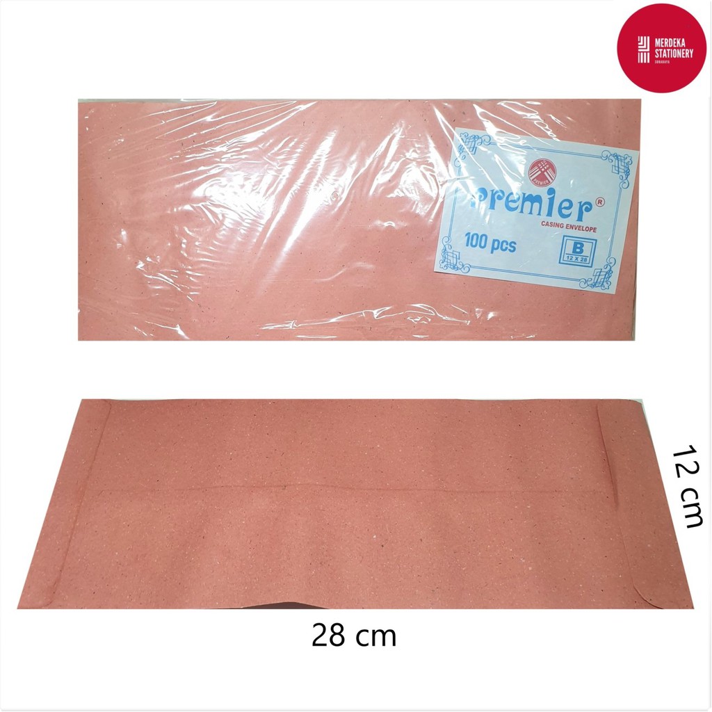 

Amplop/Envelope/Surat Coklat Premier Casing B 12×28cm 100 Lembar