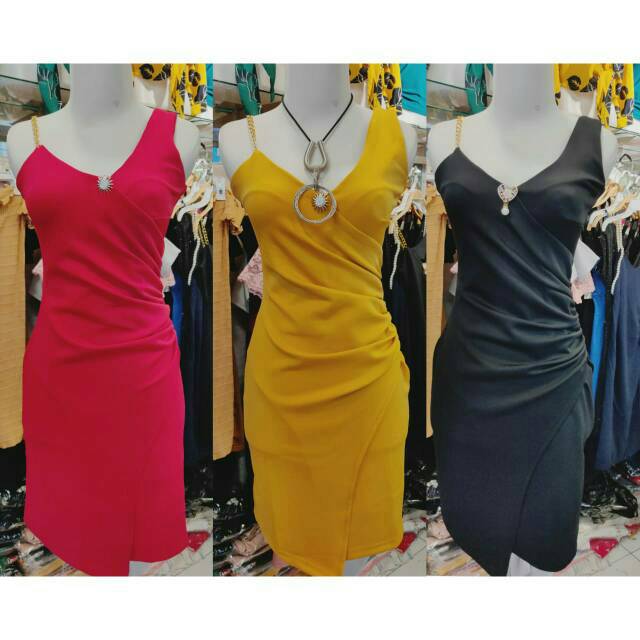 PAKAIAN WANITA DRESS MINIDRESS PARTY SCUBA WANITA