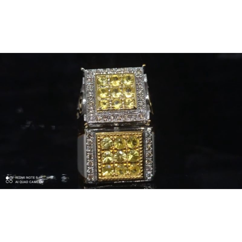 cincin berlian couple cowok cewek mata tengah yellow safir keliling berlian eropa