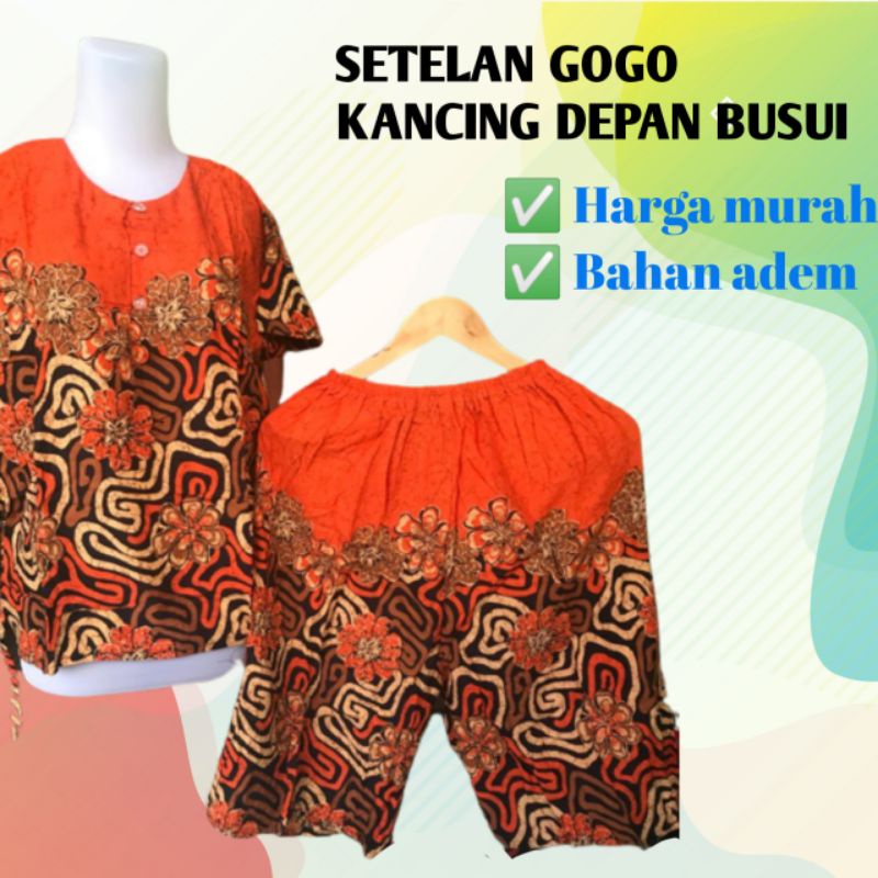 BAHAN ADEM SETELAN DASTER BUSUI PENDEK / SET GOGO PENDEK BUSUI