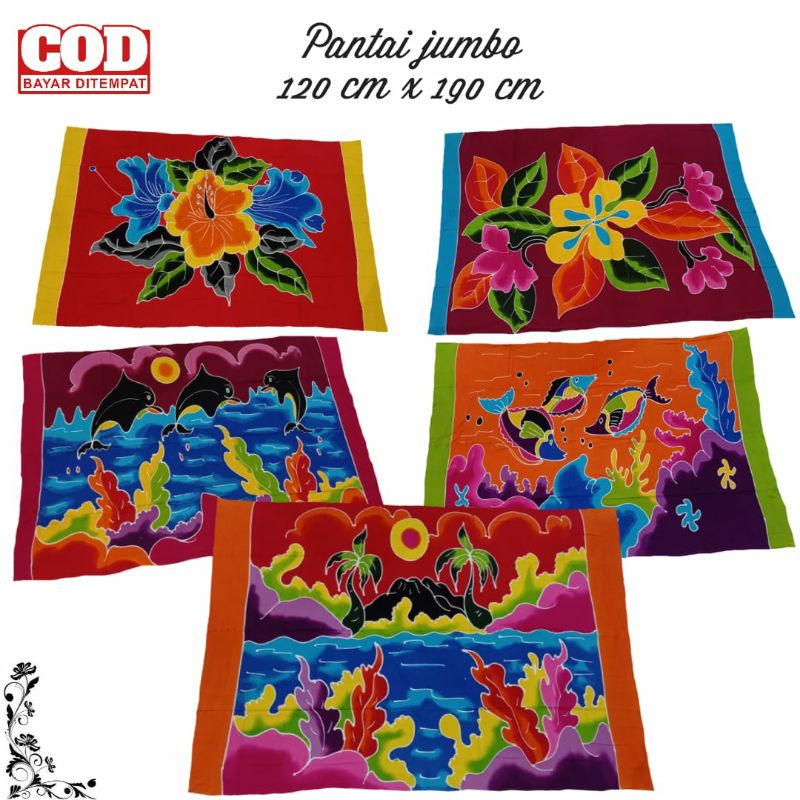 KAIN PANTAI LUKIS UKURAN JUMBO TEBAL