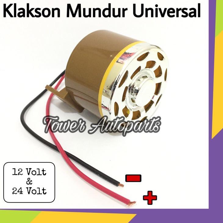 ♦ Klakson Mundur Atret / Back Horn Buzzer / Alarm Sirine Mundur Untuk Mobil & Truk 12 - 24 Volt ℗