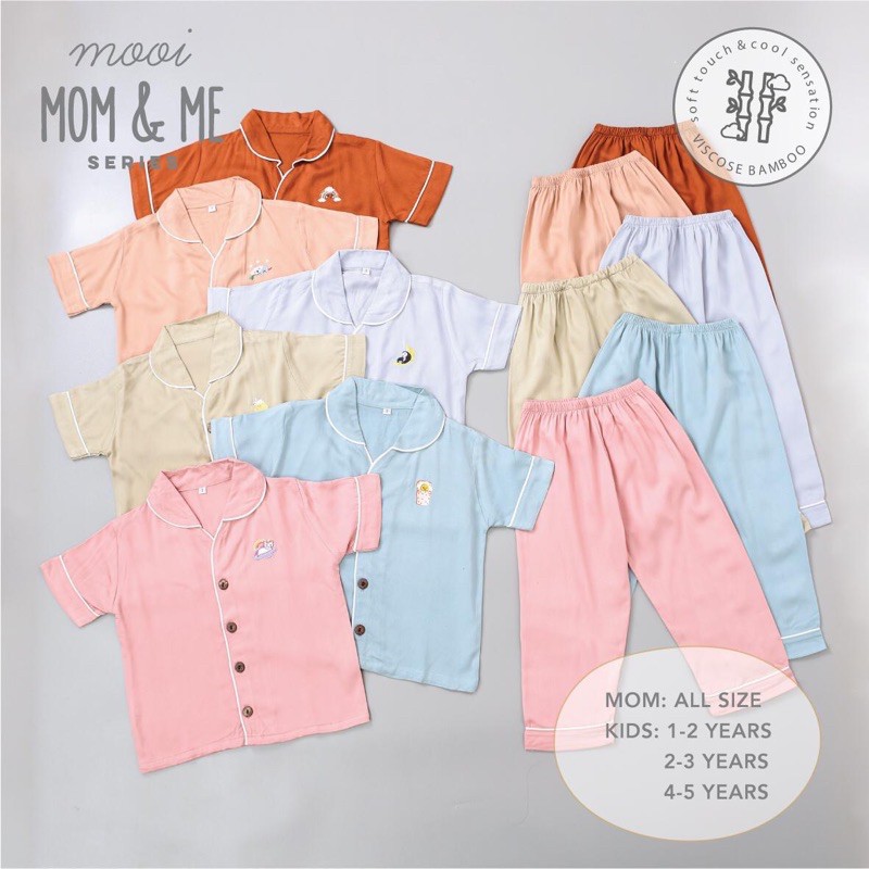 MOOI Baju Tidur Ibu &amp; Anak  / Piama / Piyama Mom &amp; Me