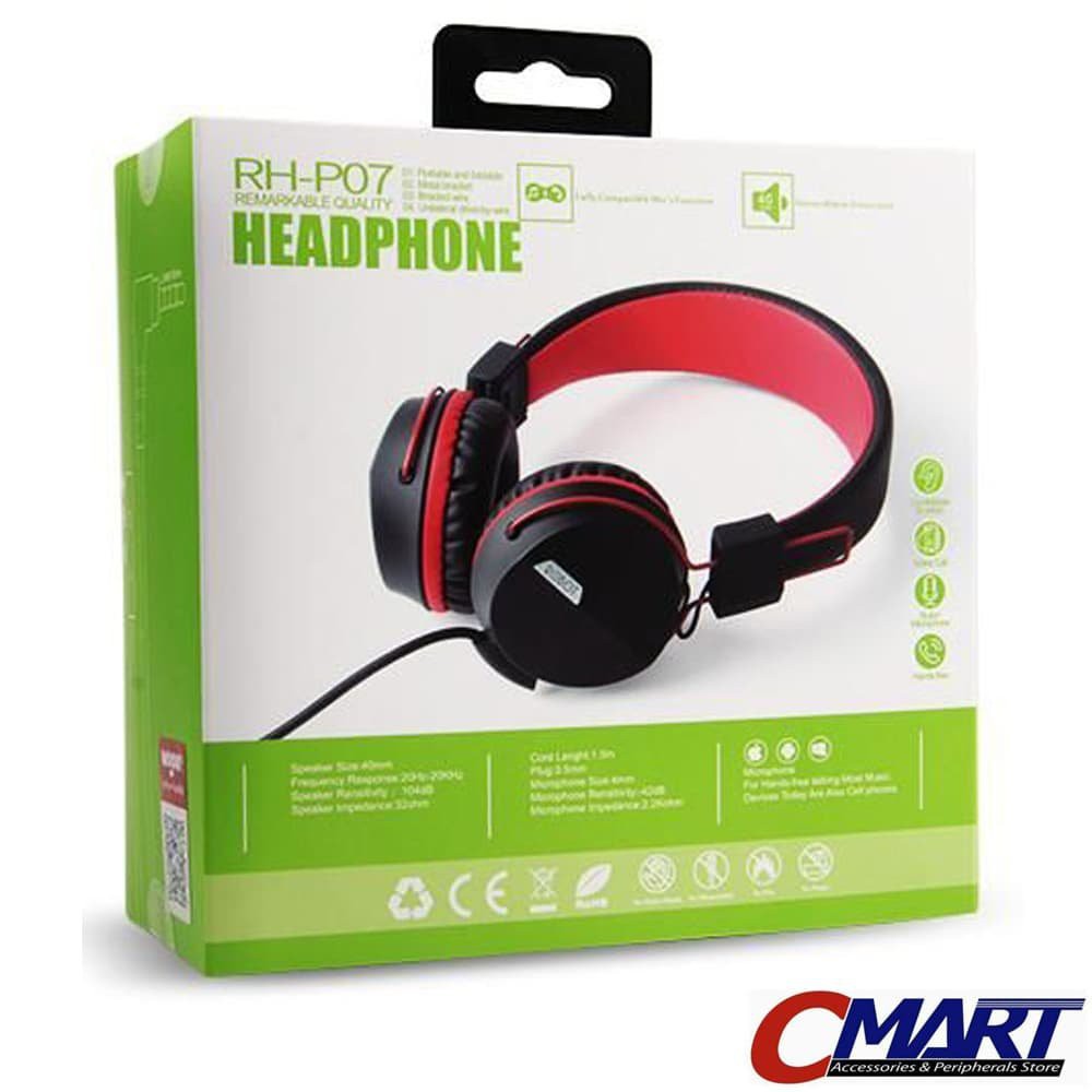 Robot Earphone RH-P07 Headset Headphone with mic microphone ROB-RH-P07