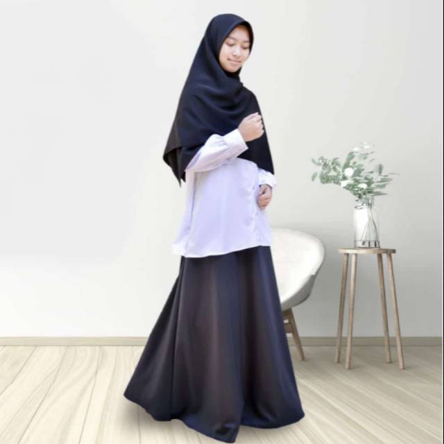 Seragam PNS GAMIS HITAM PUTIH TOYOBO PLATINUM S.L.M.XL.JUMBO