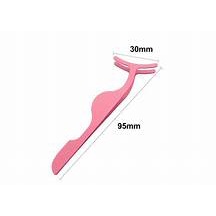 Pinset bulumata pink / alat bantu pasang bulumata