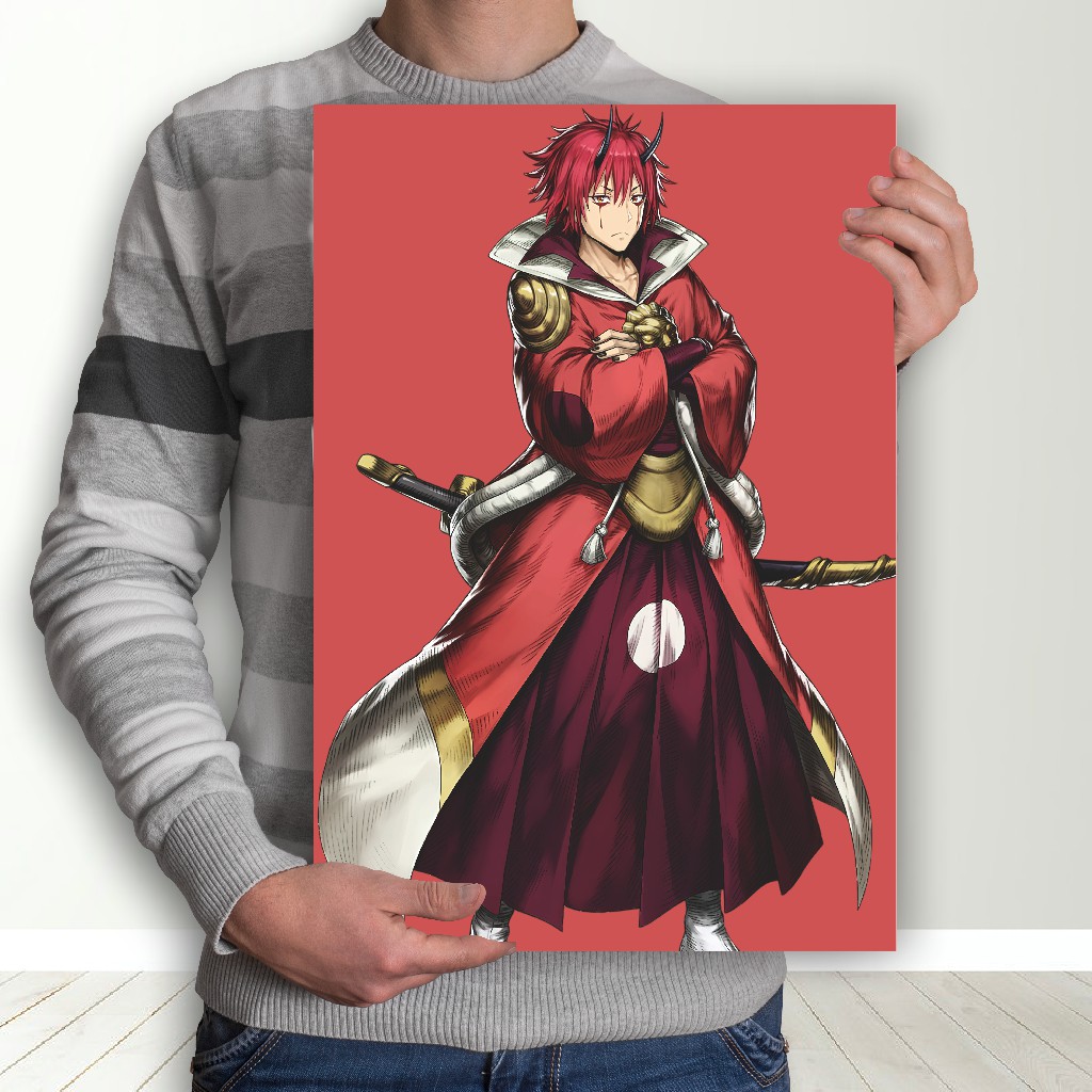 Poster Tensei Shitara Slime Datta Ken Tensura Size A3+ Anime Rimuru Shion Milim Benimaru Shuna-9 Benimaru