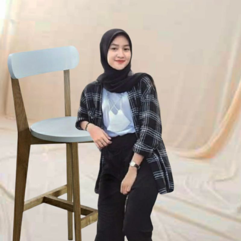 kemeja flanel import pria wanita ootd flanel kotak unisek kemeja flanel lengan panjang pria dan wanita premium