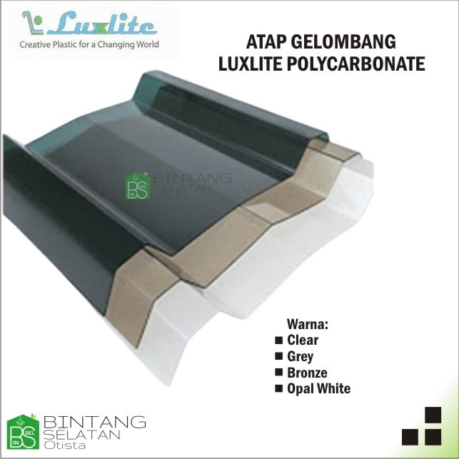 ATAP GELOMBANG LUXLITE POLYCARBONATE 83 86