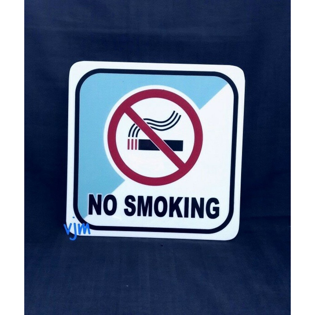 

Plat No Smoking 120 x 100 mm / Sign akrilik / Papan dilarang merokok