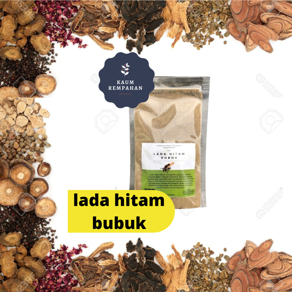 

Lada Hitam Bubuk Premium Murni / Black Pepper Powder MUTU dan KUALITAS TERJAMIN