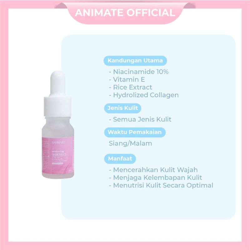 ANIMATE INSTANT WHITENING SERIES PAKET / ECER